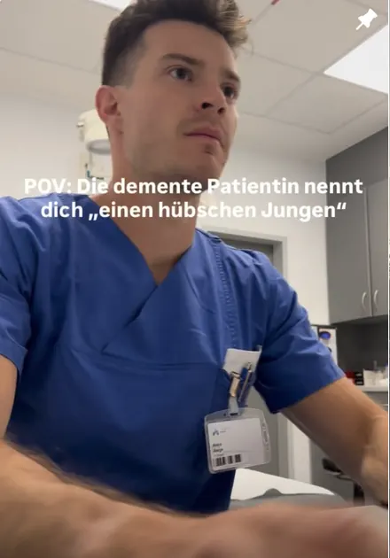 Instagram-Reel von Robin Runge: Demente Patienten