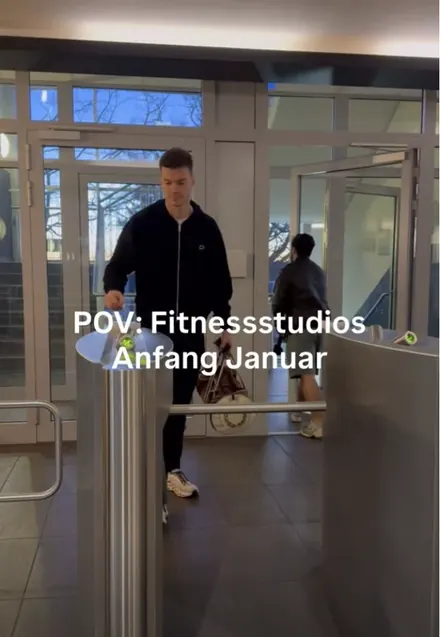 Instagram-Reel von Robin Runge: Gyms im Januar