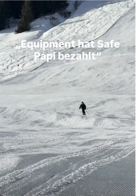 Instagram-Reel von Robin Runge: Ski vom Weihnachtsmann