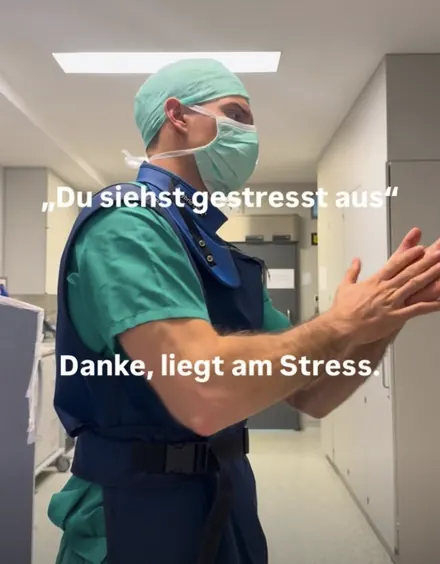 Instagram-Reel von Robin Runge: Siehst gestresst aus